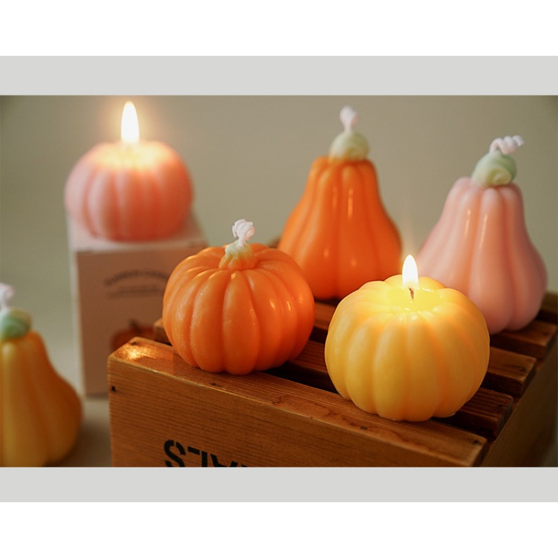 Home Fragrance Gift - Lilin Aromaterapi Mewah dengan Aroma Labu