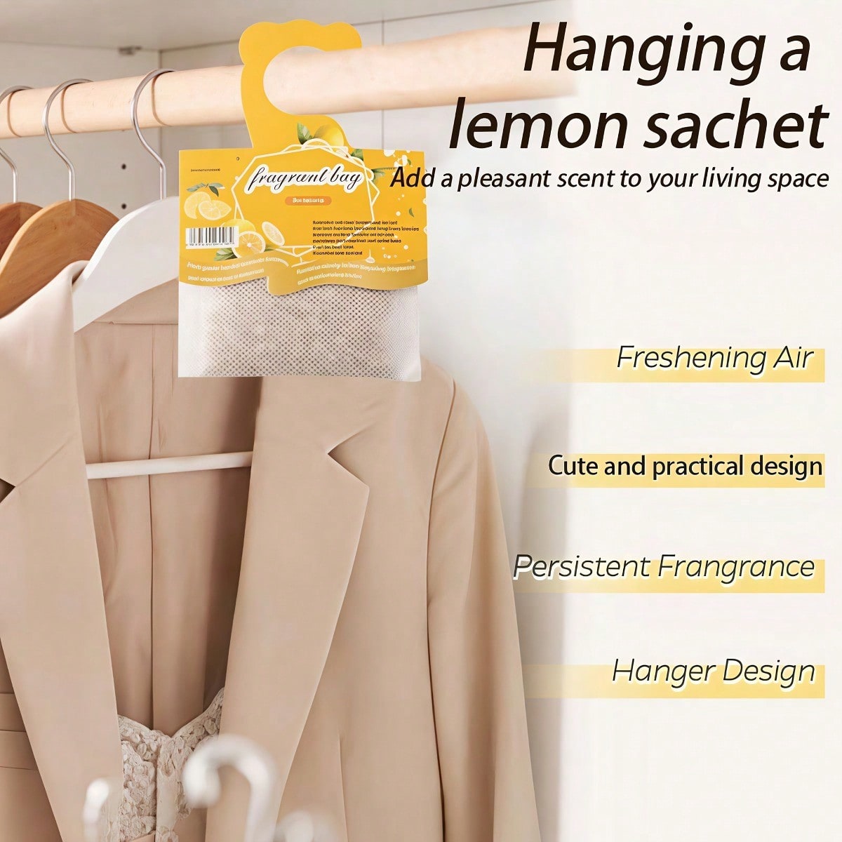 Kantong Pewangi Lemon Gantung, - Home Fragrance Best ulasan dan harga